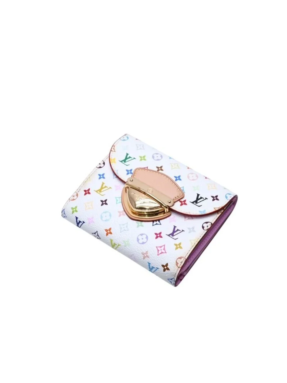 Louis Vuitton Portefeuille Koala Trifold Wallet Monogram Multicolor White